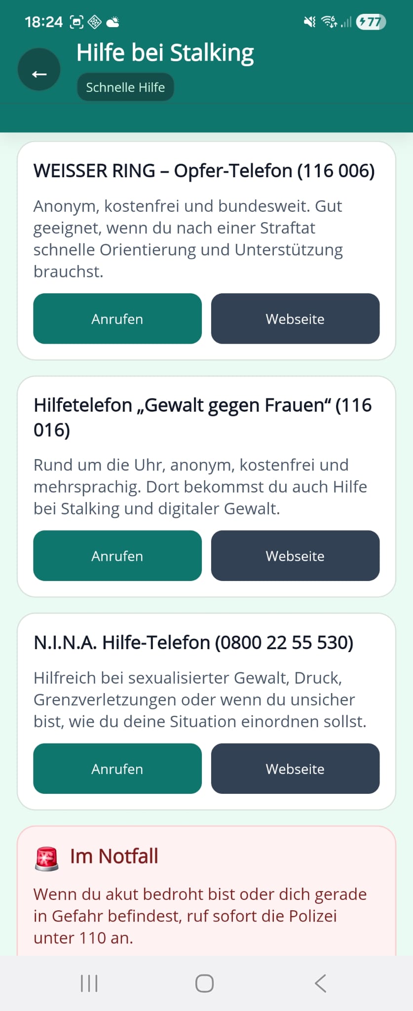 BlackListener App-Screenshot 15
