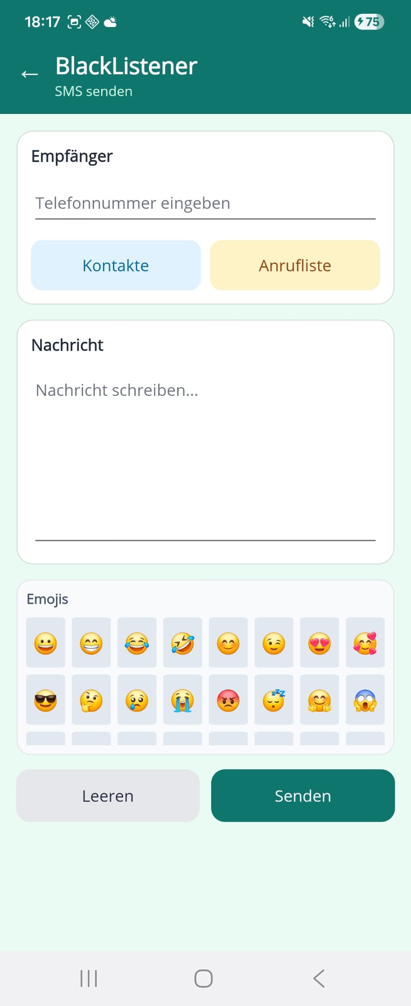 BlackListener App-Screenshot 5